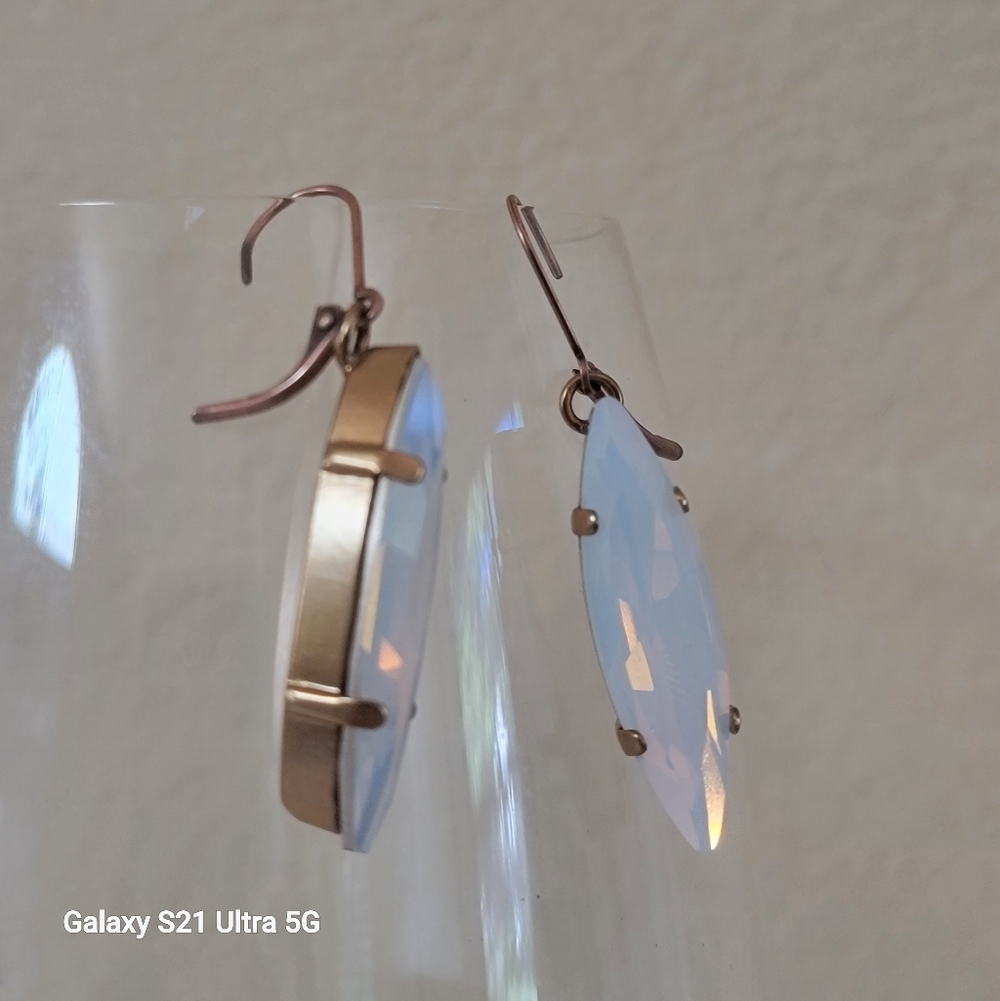 Art Deco Art Crystal earrings ✨Stunning✨ - Picture 8 of 8